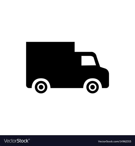 Black truck icon Royalty Free Vector Image - VectorStock