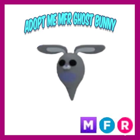 Adopt Me MFR Ghost Bunny mega Neon Fly Ride Cheap and Fast - Etsy