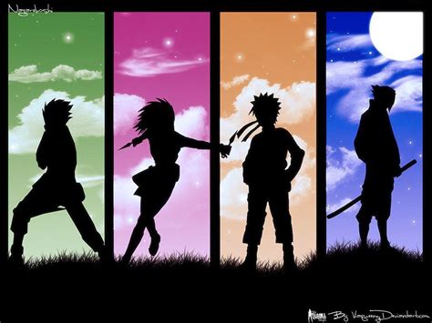 Naruto Silhouette Wallpapers - Top Free Naruto Silhouette Backgrounds - WallpaperAccess