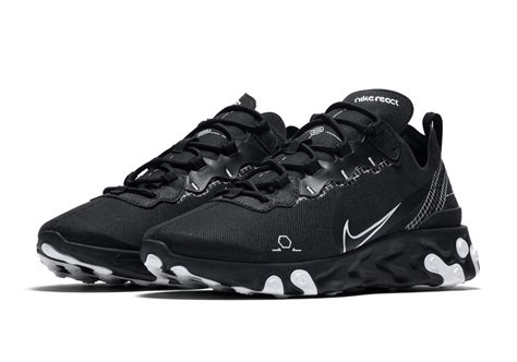 Nike React Element 55 Schematic Black CU3009-001 Release Info ...