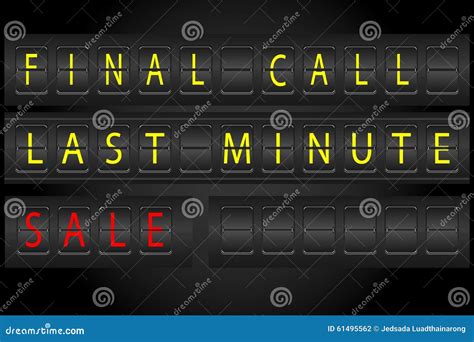 Airport Timetable Information Display Stlye Stock Vector - Illustration of terminal, sale: 61495562