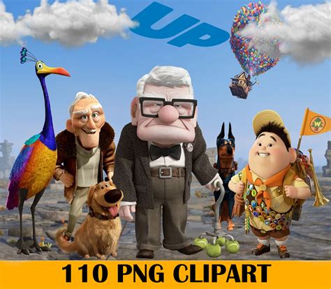 110 Disney Up Bundle Png, Disney Clip art, Disney Up Png, Disney Up Characters, Russell Png ...