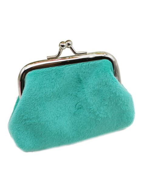 Women's Faux Suede Clip Coin Purse Clutch Money Card Holder Mini Wallet - Walmart.com