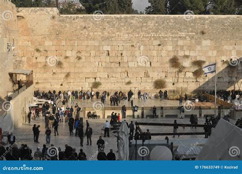 Wailing Wall, West Wall. a Place of Prayers and Prayers from Judaism ...