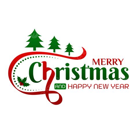 Merry Christmas And Happy New Year Greetings Text, Merry Christmas, Calligraphy, New Year PNG ...