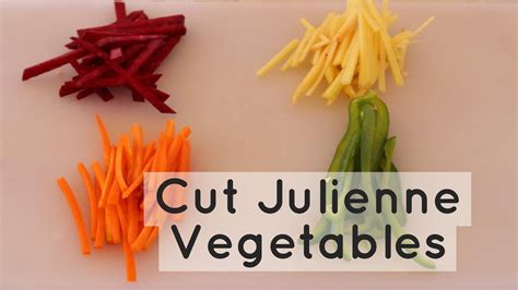 How To Cut Julienne Vegetables Ginger Capsicum Carrot Beetroot