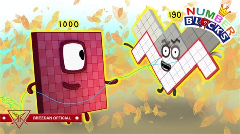 Numberblocks - Number 1000 Playing Numberblocks 190 Kite Finish the Sequence As a Fanmade - YouTube