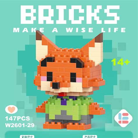 BRICKS Cute Mini Nano Blocks Cartoon Series Present Gift Decoration Deco Building Block Toys