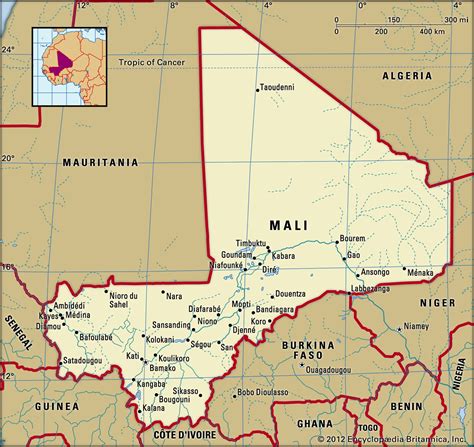 Mali Map In Africa - China Map Tourist Destinations