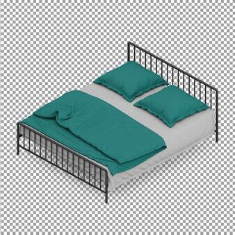 Premium PSD | Isometric bed