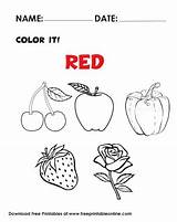 Red Coloring Pages sketch template