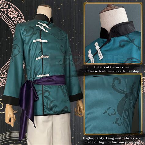 HOLOUN Blue Lock Anime Rin Itoshi Cosplay China Costume Kung Fu Tang S ...