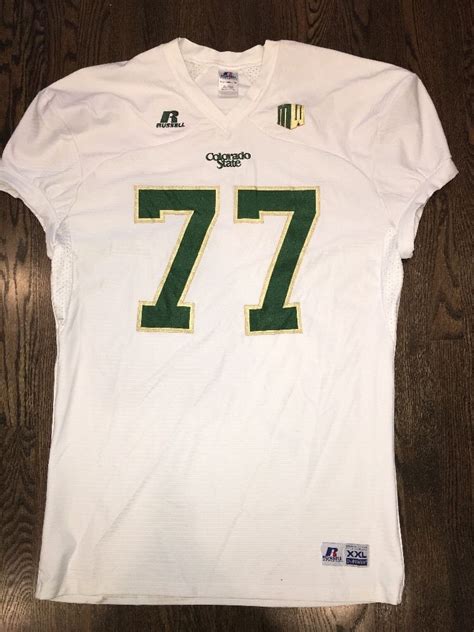 Game Worn Used Colorado State Rams Football Jersey #77 Russell XXL CAPRIOGLIO – D1Jerseys