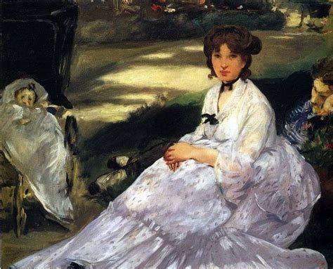 In the garden by Edouard Manet ️ - Mane Edward