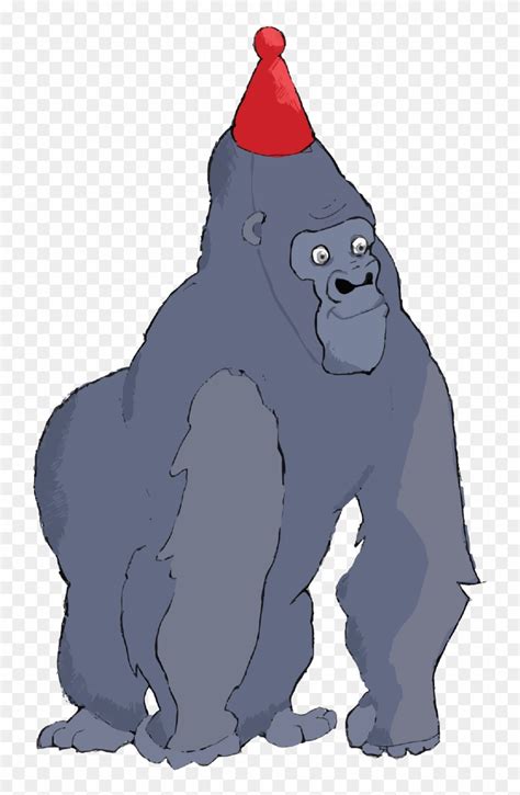 Party Gorilla Returns To Def Con - Cartoon, HD Png Download - 778x1204(#4590614) - PngFind