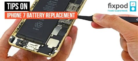 Tips on iPhone 7 battery replacement - Fixpod