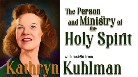 Kathryn Kuhlman's Insight into the Person of the Holy Spirit - YouTube