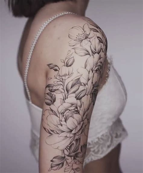 Flower Upper Arm Tattoo Designs | Best Flower Site