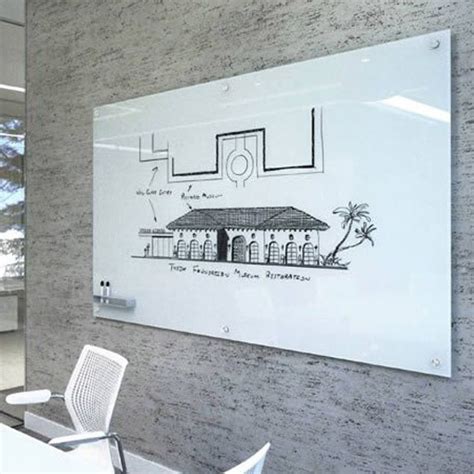 White Frameless Glass Whiteboard | Whiteboards and Pinboards