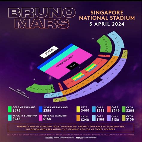 Bruno mars concert tickets cat 3, Tickets & Vouchers, Event Tickets on ...