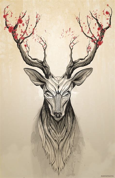 Pin by Laura Fer on Some funds | Animal tattoos, Sketches, Deer art