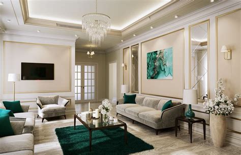 Luxurious American Style House Interior Design in Dammam