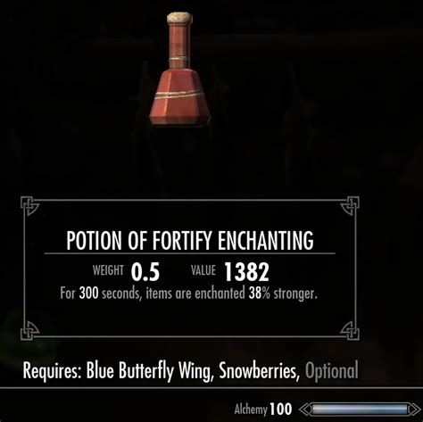 Some info about Skyrim Potion Of Extended Invisibility Recipe