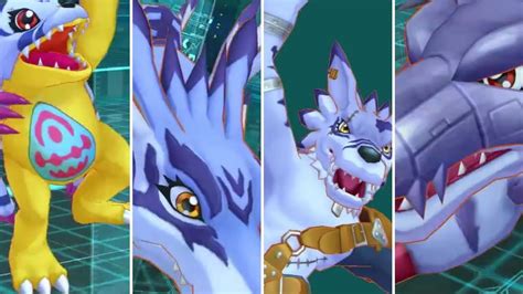 Gabumon to MetalGarurumon Evolution Line | Digimon Cyber Sleuth ...