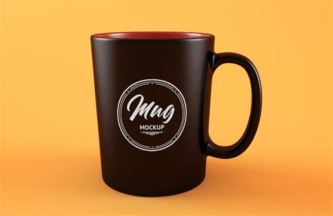 Free Black Coffee Mug Mockup | Mockuptree