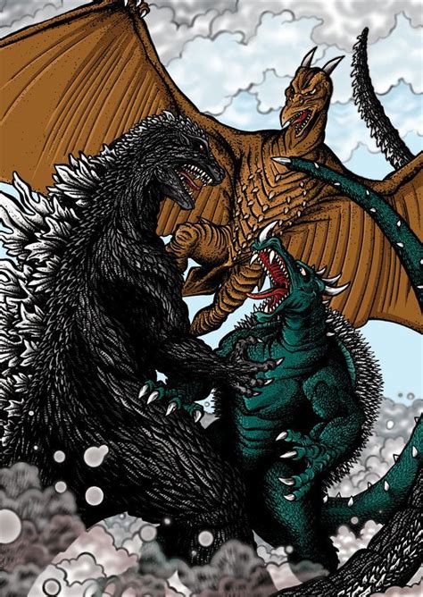 Godzilla Rodan Anguirus by kaijuverse on DeviantArt | Godzilla, All ...