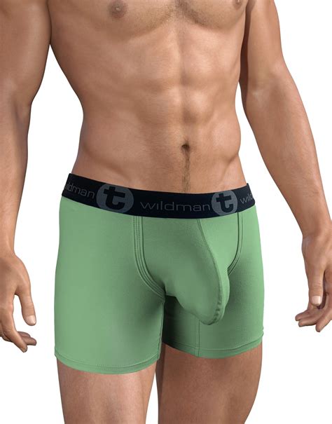 Big Boy Pouch 5" Inseam Boxer Brief Green – WildmanT