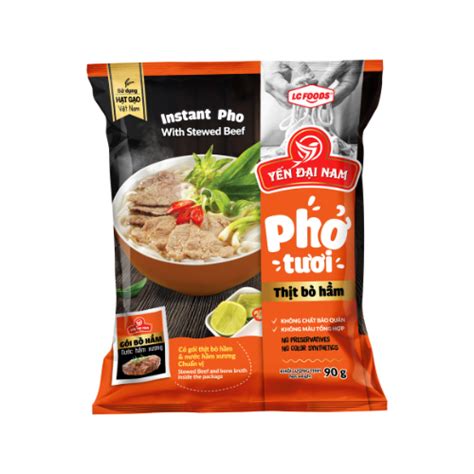 Phở tươi thịt bò hầm 90g