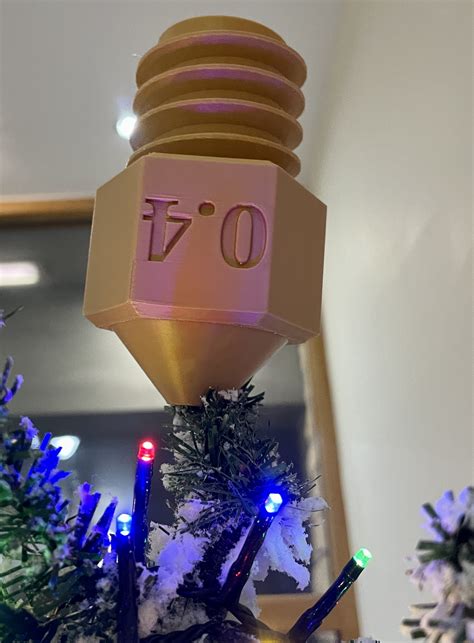 3D Printer Nozzle Christmas Tree Topper por cinesister | Descargar ...
