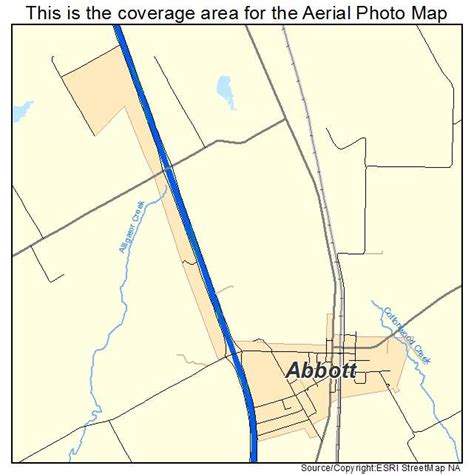 Aerial Photography Map of Abbott, TX Texas