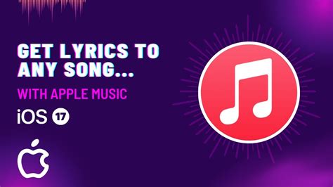 How to Get Lyrics for ANY SONG on Apple Music With iOS 17 - Apple Music Tutorial - YouTube