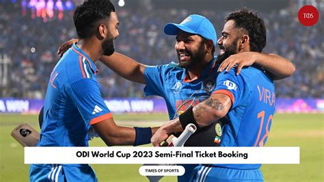 ODI World Cup 2023 Semi-Final Ticket Booking