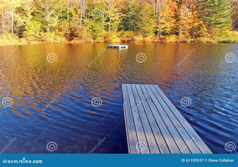 Docks, Grafton Ponds, Grafton, Vermont in Fall Stock Image - Image of ...