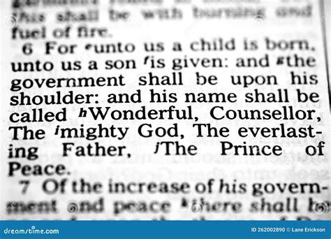 Bible Scriptures about the Birth of Jesus Christ Savior of the World Stock Photo - Image of ...