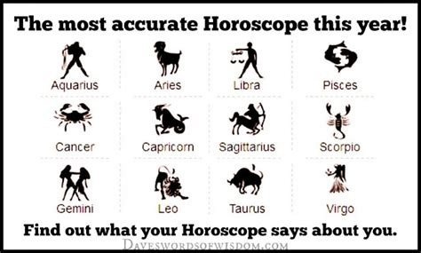 Daveswordsofwisdom.com: Will This Horoscope be a match for you?