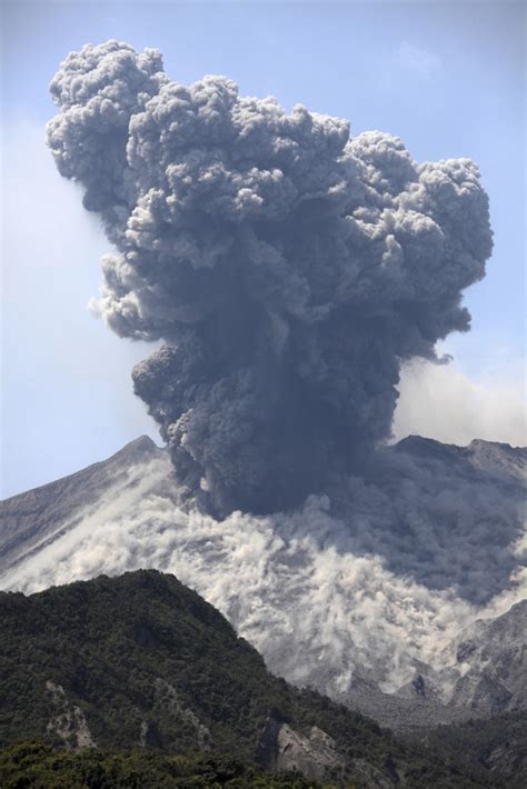 Ash cloud eruption from Sakurajima volcano, Japan Poster Print - Item ...