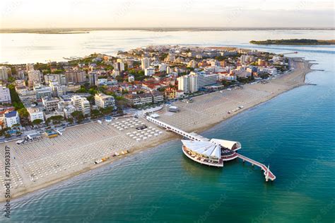 Lignano Sabbiadoro beach in Italy Stock Photo | Adobe Stock