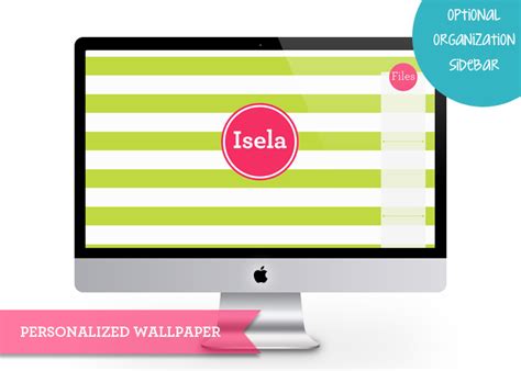 Pretty Organized Personalized Desktop Wallpaper - Sweet Paper Trail