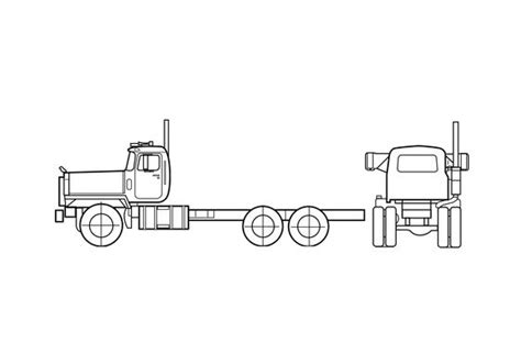 Download drawing Mack RB800SX Truck in ai pdf png svg formats