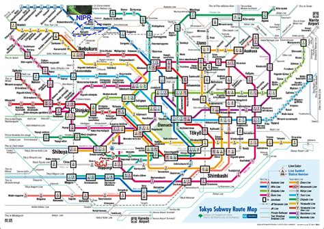 Tokyo Subway Route Map - Tokyo Japan • mappery