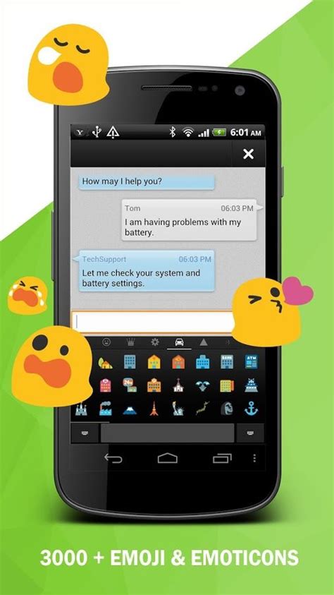 Emoji Smart Android Keyboard that supports at everywhere like Facebook, Twitter, whatsapp ...