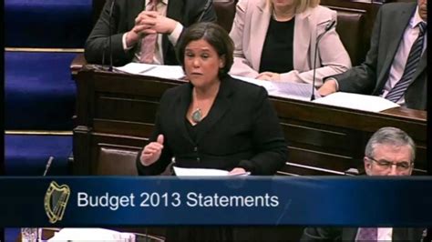 Mary Lou McDonald TD - Budget 2013 speech - YouTube