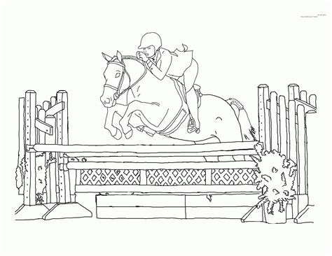 Printable Coloring Pages Horse Show - Coloring Home