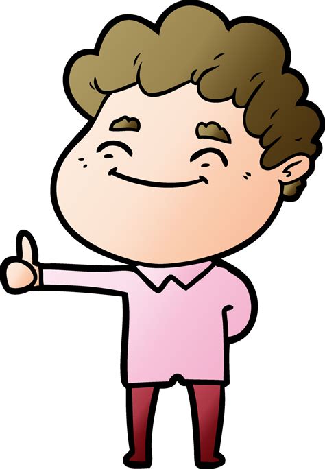 cartoon friendly man 12546874 Vector Art at Vecteezy