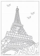 Eiffel Tower Coloring Pages For Kids 12 Printable PDFs sketch template