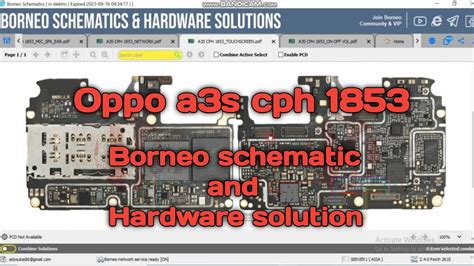 jalur Oppo a3s cph 1853 Borneo schematic and hardware solution - YouTube